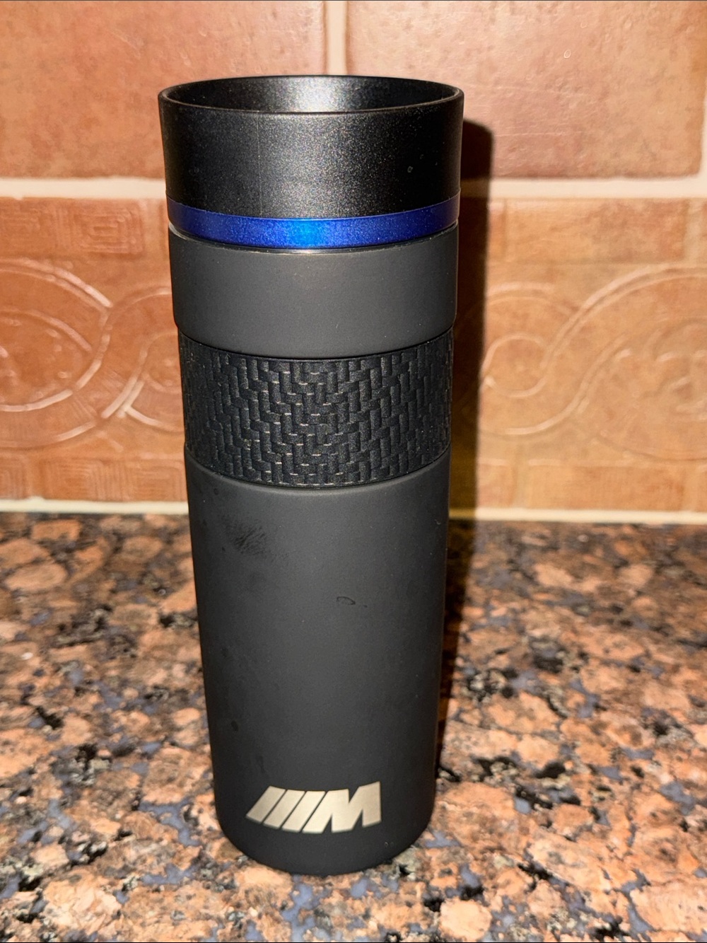 BMW M thermo mug Matte Black coffee hot beverage cold drink Rare